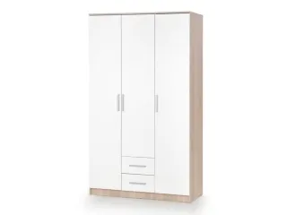 Riidekapp LIMA S-3 sonoma ja valge pilt