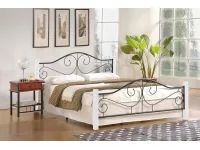 Кровать 160x200 VIOLETTA 160 белый pilt 2