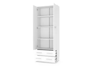 Шкаф с полками LIMA REG-2 белый pilt
