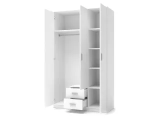 Riidekapp LIMA S-3 valge pilt