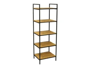 Полка BAMBOO 5 черная рама pilt
