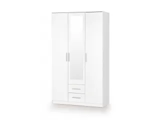 Riidekapp LIMA S-3 valge peegliga pilt