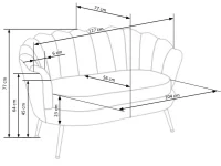 Diivan AMORINITO XL roheline pilt 6