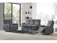 Diivan OSLO 2S recliner tumehall pilt 4