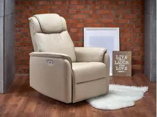Tugitool PARADISE elektriline recliner - Kreemjas pilt
