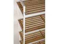 Riiul BAMBOO 5 valge raam pilt 3