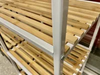 Riiul BAMBOO 3 valge raam pilt 6