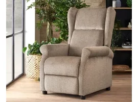 Кресло AGUSTIN-M recliner с функцией массажа - Бежевый