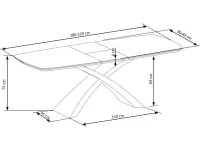 Pikendatav laud SILVESTRO pilt 4