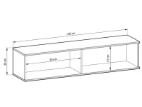 TV-alus ORO MDF 135 must pilt 4