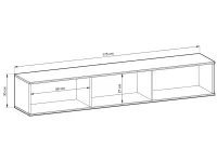 TV-alus ORO MDF 175 must pilt 4