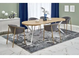 Pikendatav laud PERONI tamm-valge