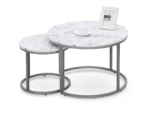 Diivanilaud PAOLA valge-hall (2 tk) pilt