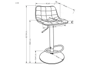 Барный стул H120 зеленый pilt 6