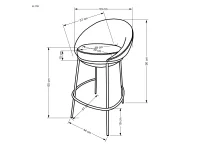 Baaritool madal H118 beež pilt 4