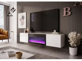 TV-alus LIVO RTV-180W-K elektrikaminaga