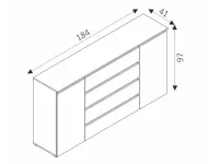 Kummut COSMO С06 - Valge pilt 3