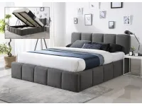 Voodi 160x200 TONE tõstemehhanismiga - Tumehall pilt 2