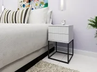 Тумбочка TRENDY SN-8 Белая pilt 4
