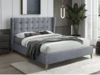 Кровать 160x200 ESTELLA 160 серая pilt 2