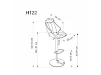 Барный стул H122 бежевый pilt 4
