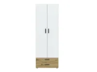 Riidekapp BASIC TWO 2D2S - Valge / artisan pilt 4