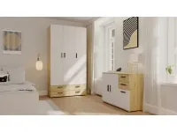 Riidekapp BASIC TWO 2D2S - Valge / artisan pilt 5