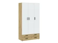 Riidekapp BASIC TWO 3D - Valge / artisan pilt 4