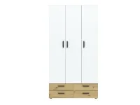 Riidekapp BASIC TWO 3D4S - Valge / artisan pilt 4