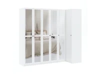 Riidekapp BEN 2D+2PGL - Valge pilt 10