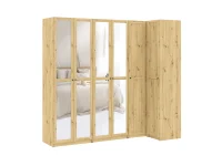 Riidekapp BEN 2D+2PGL - Tamm artisan pilt 13