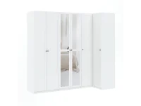 Шкаф для одежды BEN 2D+1HDF - Белый pilt 9