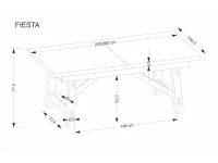 Стол раздвижной FIESTA pilt 9