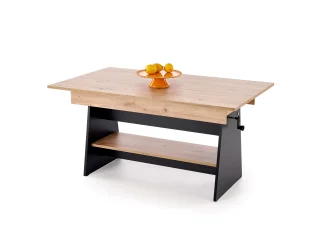 Pikendatav diivanilaud ERIKA tamm artisan - must pilt