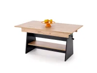 Pikendatav diivanilaud ERIKA tamm artisan - must pilt 2