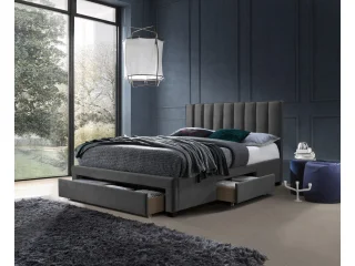Voodi 140x200 GRACE hall samet pilt