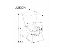 Кресло JUKON серый pilt 8