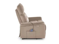 Кресло SEMIR 2 recliner электрический - Бежевый pilt 5