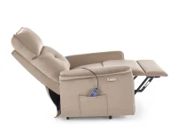 Кресло SEMIR 2 recliner электрический - Бежевый pilt 6