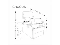 Кресло CROCUS recliner электрический - Бежевый pilt 8
