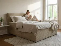 Континентальная кровать 180х200 CONTI - Tilia 03 кремовый pilt 3