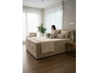 Континентальная кровать 180х200 CONTI - Tilia 03 кремовый pilt 4