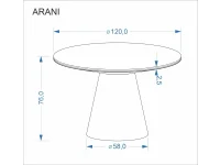 Стол обеденный ARANI бежевый мрамор / орех pilt 3