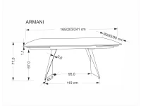 Pikendatav laud ARMANI pilt 10