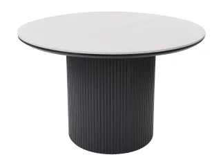 Söögilaud URIJAH valge / must pilt