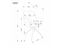 Tool K591 pöördkohver, pruun pilt 3