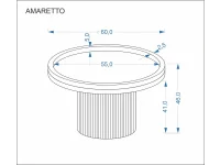 Diivanilaud AMARETTO valge marmor pilt 4