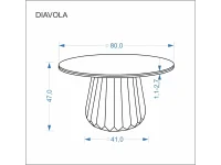 Diivanilaud DIAVOLA travertiin / pähkel pilt 5
