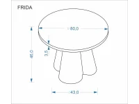 Diivanilaud FRIDA travertiin / pähkel pilt 3
