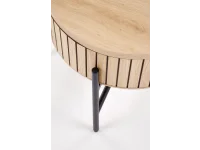 Diivanilaud DANTE kahe komplekt, naturaalne/must pilt 8
